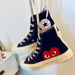 Black Converse Play COMME des GARÇONS